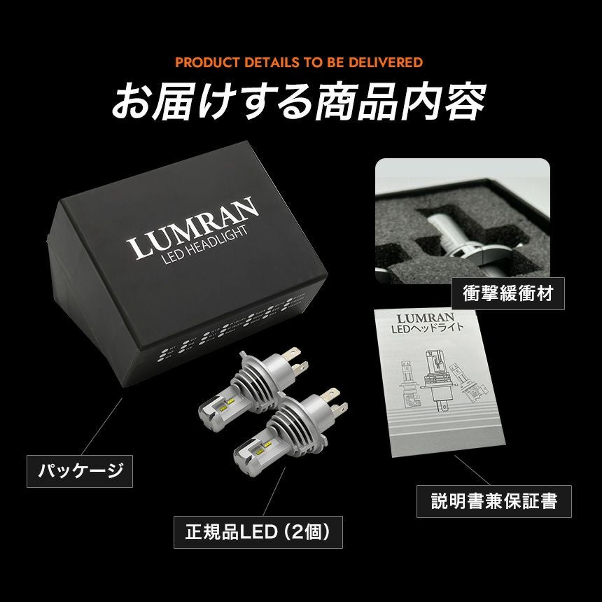エブリィワゴン DA64W H4 LEDヘッドライト H4 Hi/Lo 車検対応 H4 12V