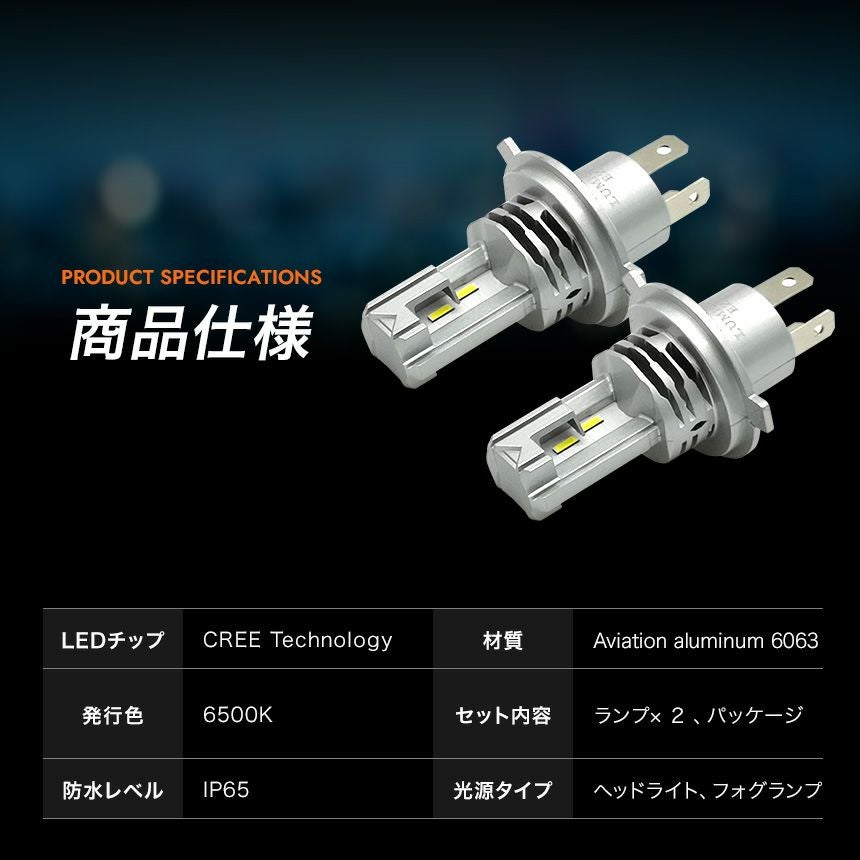EZ N-BOX JF1 JF2 前期 後期 NBOX H4 LEDヘッドライト H4 Hi/Lo 車検